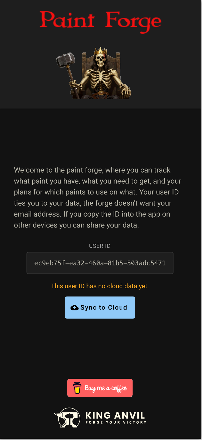 Welcome Screen — New User